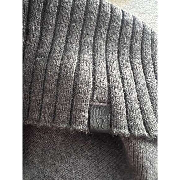 LULULEMON Still Lotus Wrap Cardigan Sweater Reversible Dark Gray/Gray Size XL - Picture 6 of 6